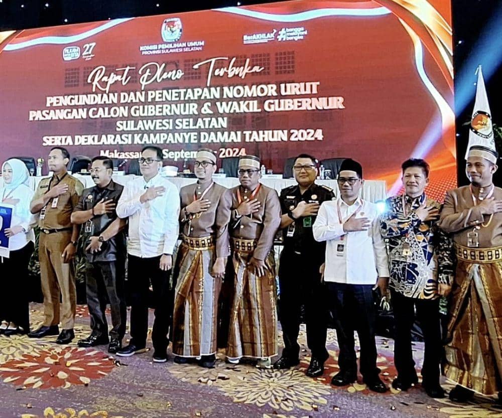 Kepala Kanwil Kemenag Sulsel M. Tonang (ketiga dari kanan) berharap pilkada di Sulsel berlangsung damai. (Dok. Istimewa)