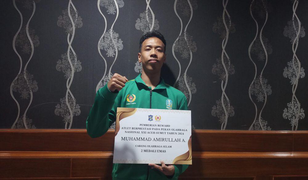 Cerita Atlet Amirullah Al Farizi Bawa 2 Emas dari PON XXI Aceh