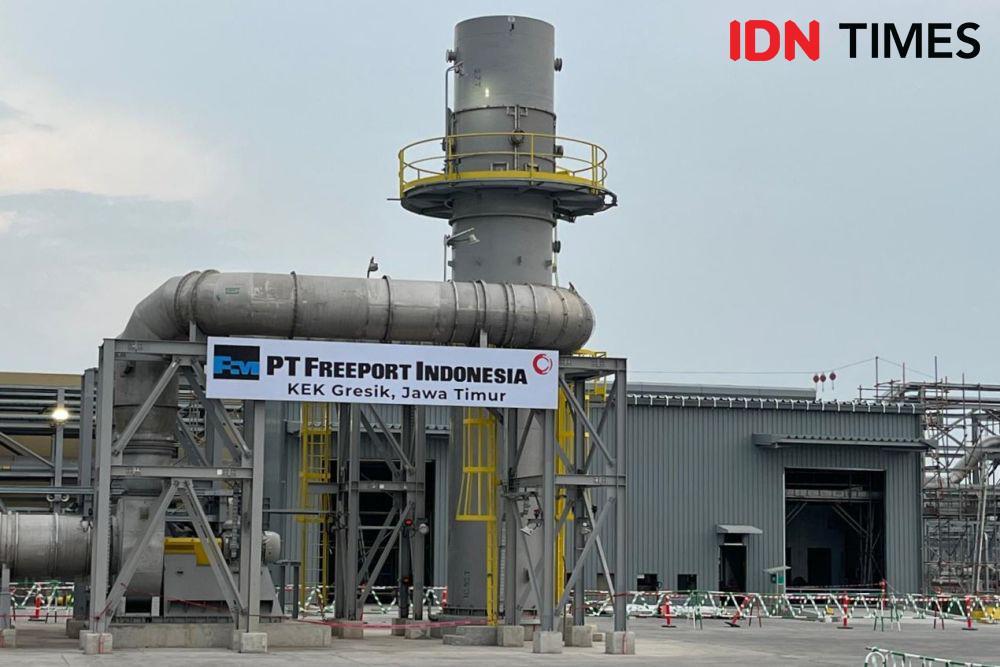 Potret Peresmian Produksi Smelter Freeport di Gresik