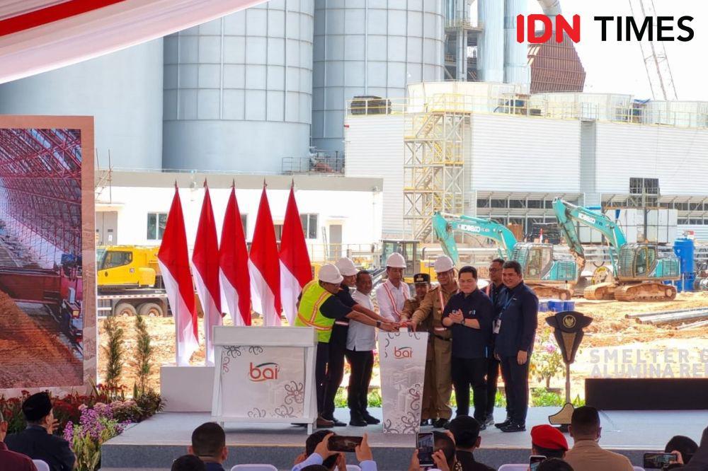 Resmikan Smelter Bauksit Alumina di Mempawah, Jokowi Singgung Era VOC