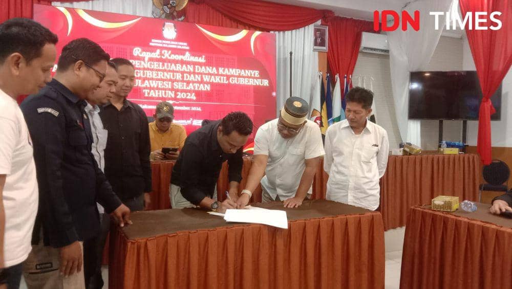 KPU Sulsel Sepakati Dana Kampanye Paslon Pilgub Dibatasi Rp113 Miliar