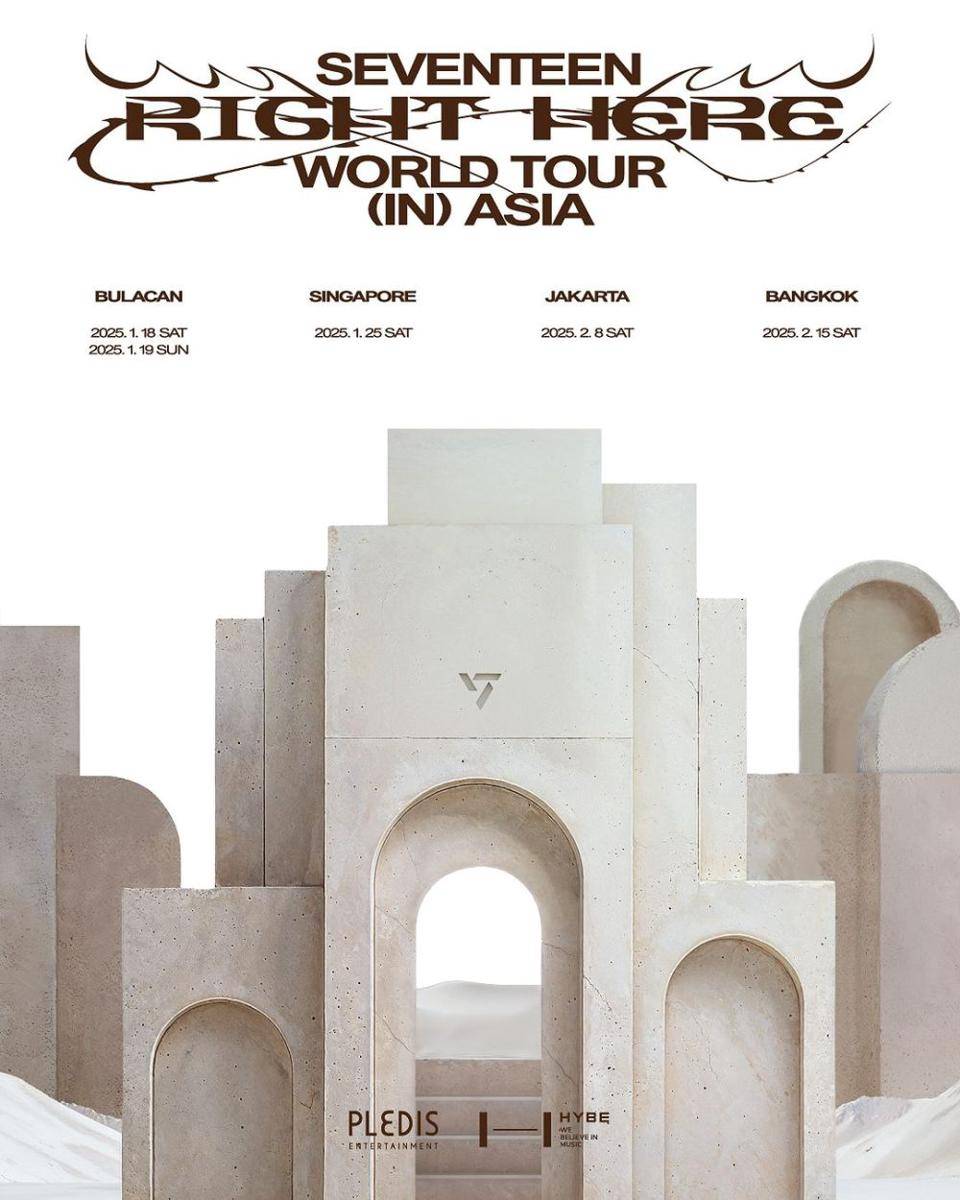 poster tur Asia SEVENTEEN (twitter.com/pledis_17)