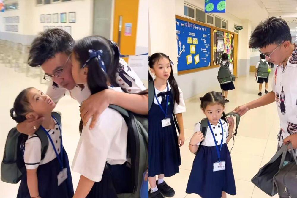 7 Potret Ruben Onsu Antar Anak Sekolah Usai Resmi Cerai dari Sarwendah