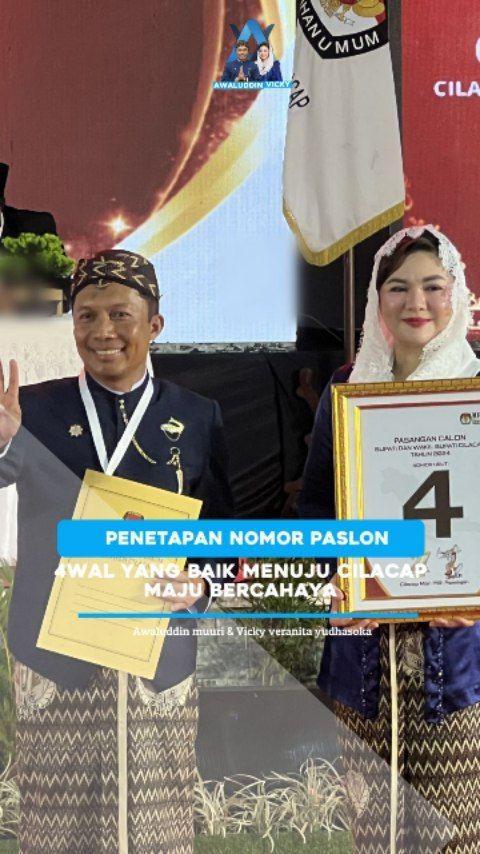 potret artis di pengundian nomor urut Pilkada 2024 (instagram.com/vickyshu)