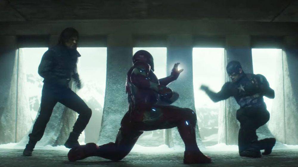pertarungan epik Iron Man dengan Captain America bersama mantan Winter Soldier (dok. Marvel Studios/Captain America: Civil War)
