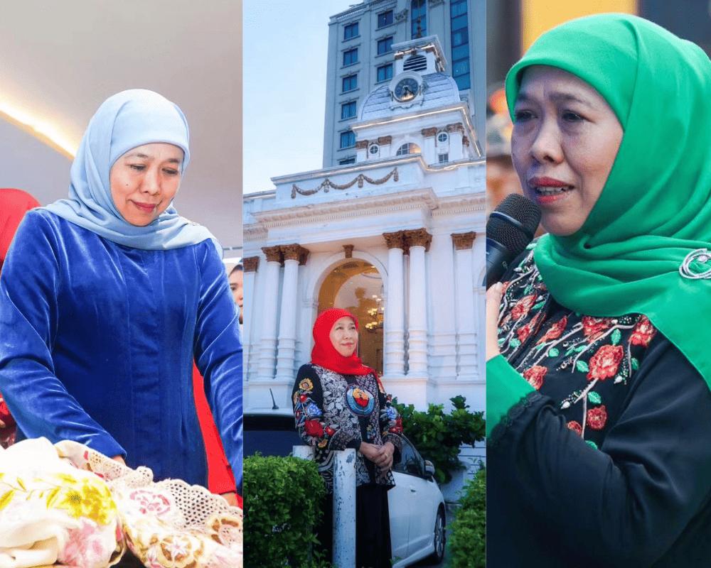 Hijab Segi Empat ala Khofifah, Simpel dan Terlihat Kalem