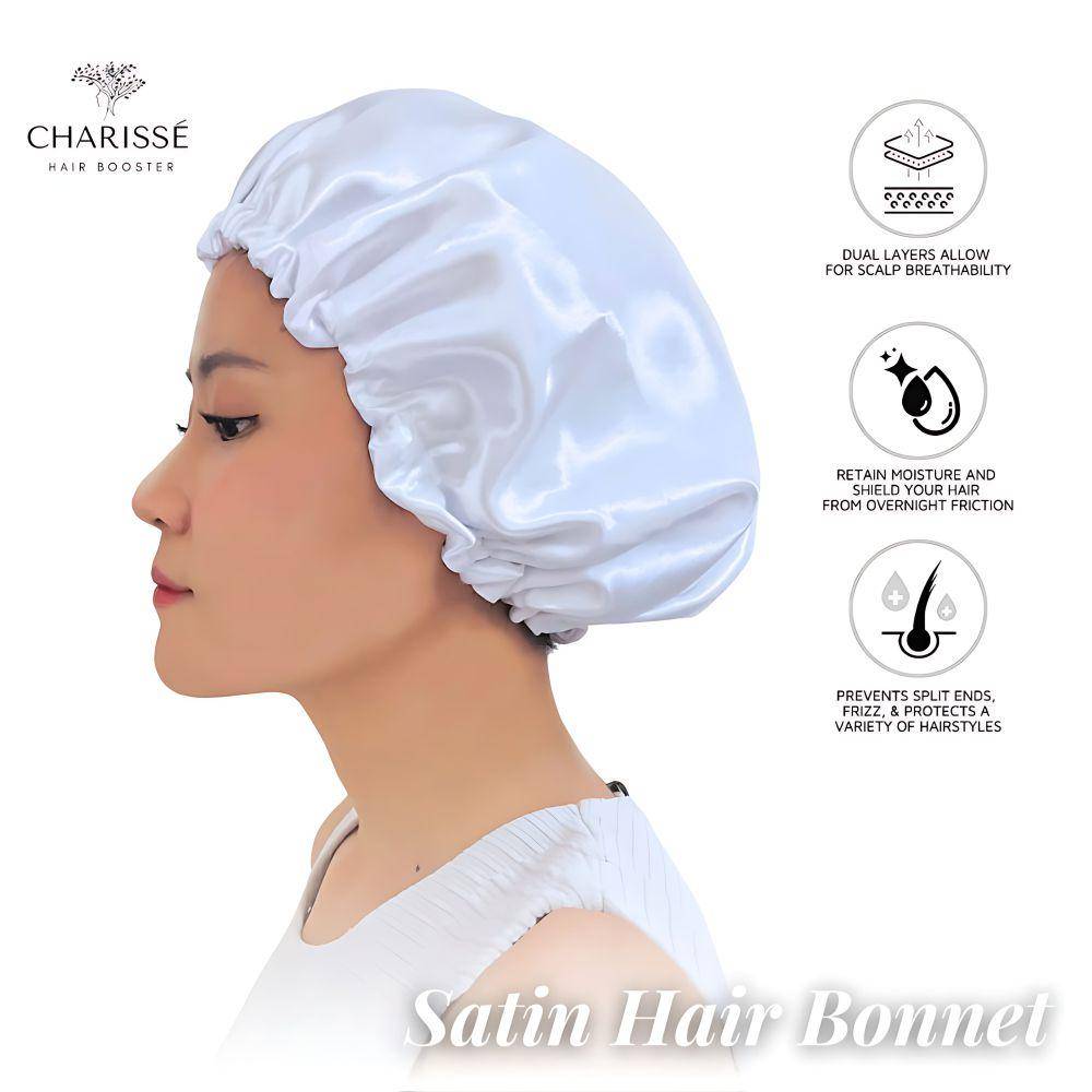 ilustrasi hair bonnet (instagram.com/charissehairbooster)