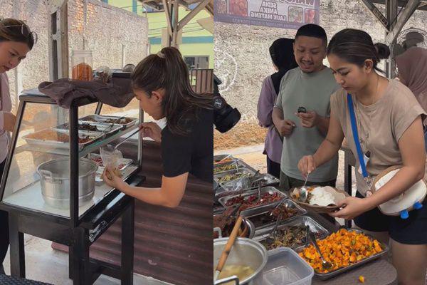 8 Potret Istri Young Lex Buka Warung Makan di Gang Sempit