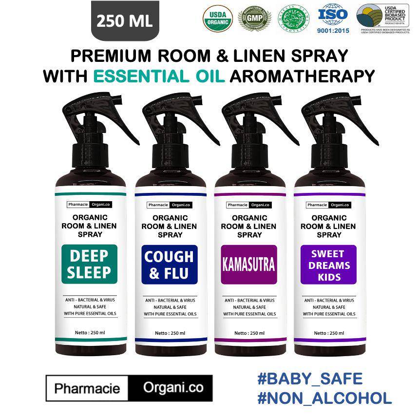Room & Linen Spray Pharmacie Organico (shopee.co.id/Pharmacie Organi.co Official Store)