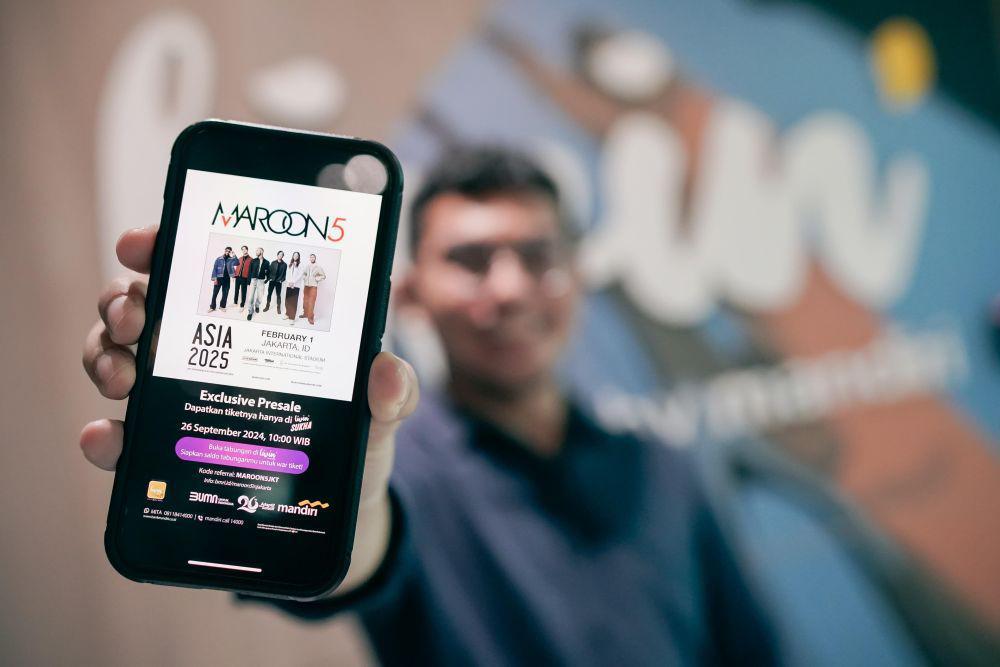 32.055 Tiket Maroon 5 Live in Jakarta Terjual di Livin' by Mandiri