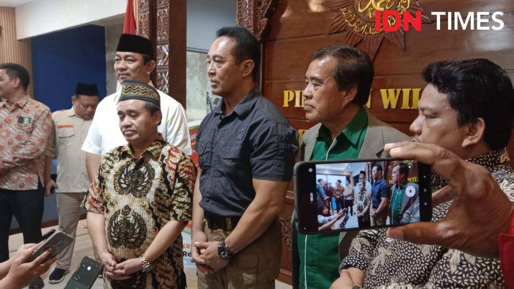 Paslon cagub Jateng Andika-Hendi bertemu pimpinan wilayah Muhammadiyah Jateng. (IDN Timses/Fariz Fardianto)