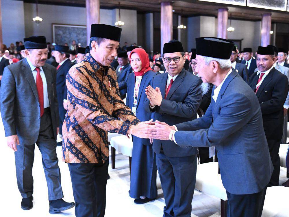 Presiden Jokowi di acara Rakernas Baznas di Istana Negara IKN Tahun 2024 (dok. Sekretariat Presiden)