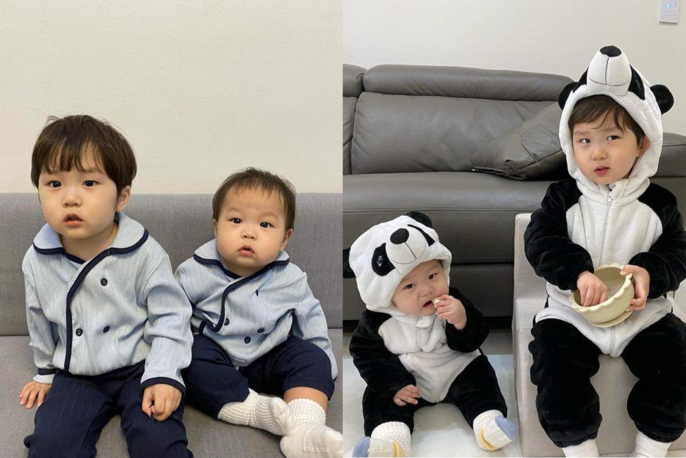 9 Ide Outfit Couple Adik Kakak ala Eunwoo dan Jungwoo, Anak Korea Lucu