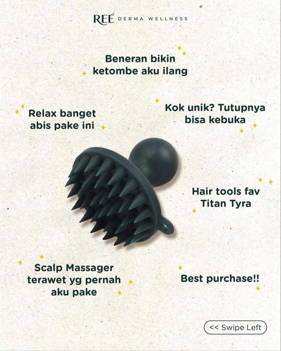 ilustrasi scalp massager (instagram.com/ree.derma)