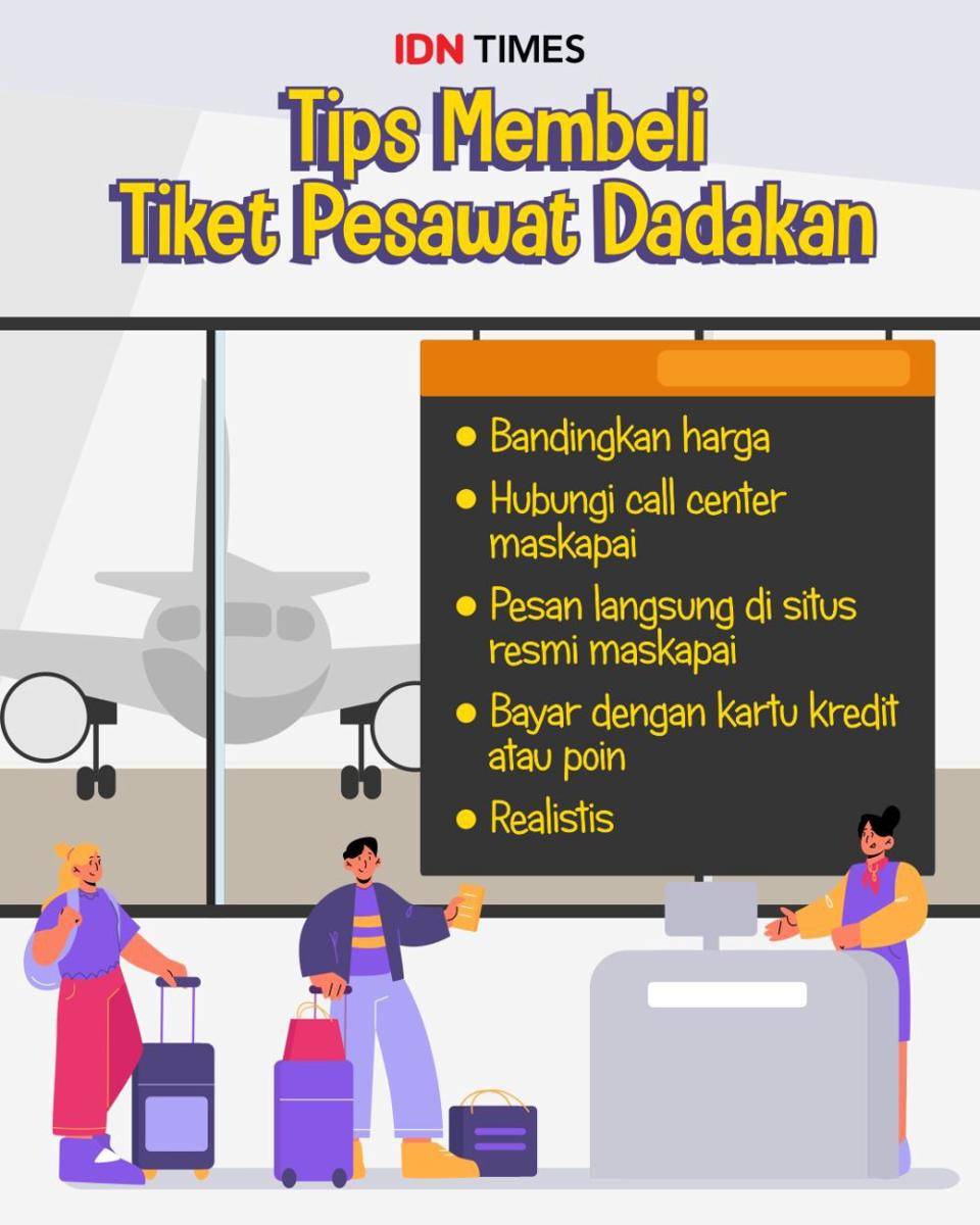 Infografis tips membeli tiket dadakan (IDN Times/Sukma Mardya Shakti)