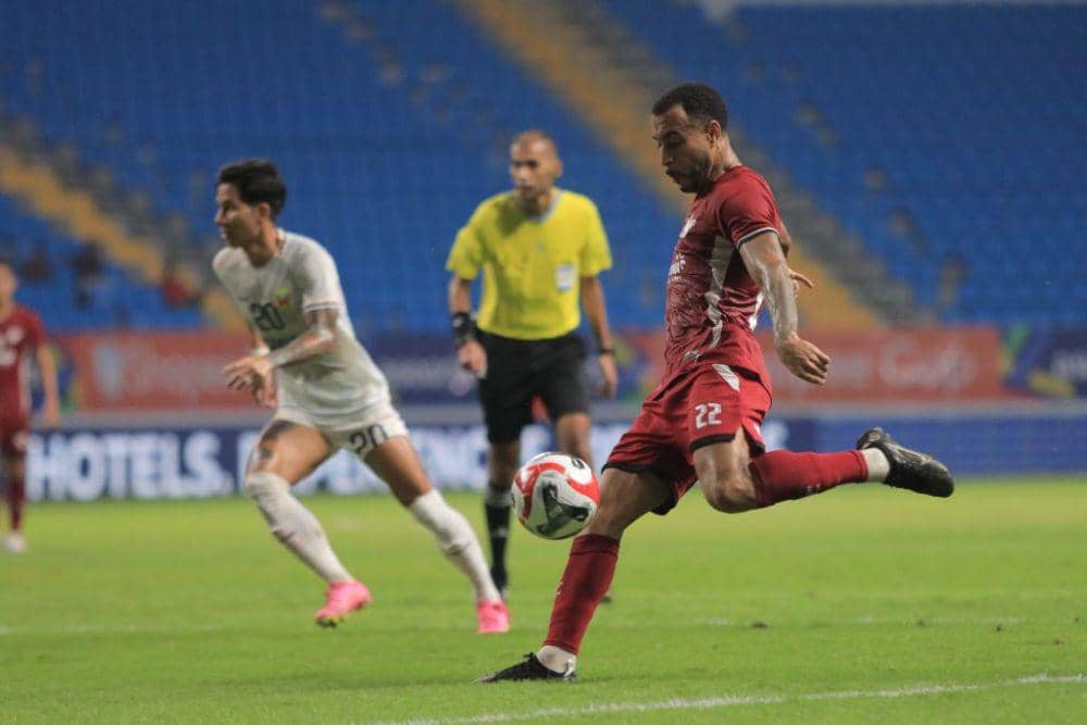 Salah satu momen pertandingan matchday kedua Grup A ASEAN Club Championship 2024/25 antara PSM Makassar versus Shan United yang berlangsung di Stadion Batakan Balikpapan pada Rabu 25 September 2025. (Dok. Ofisial PSM Makassar)