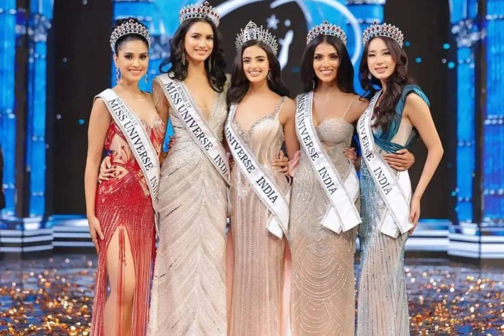 Potret Top 5 Miss Universe India 2024 (instagram.com/indrajit_das_jewelry_design)