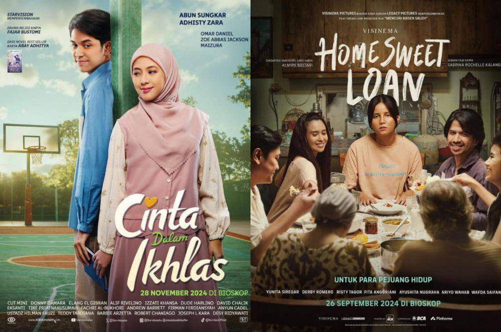 Film drama adaptasi novel (dok. Visinema Pctures / Home Sweet Loan | dok. Starvision Plus / Cinta dalam Ikhlas)