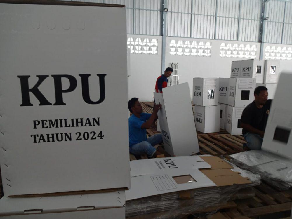 KPU Lebak Mulai Terima Logistik Pemilu