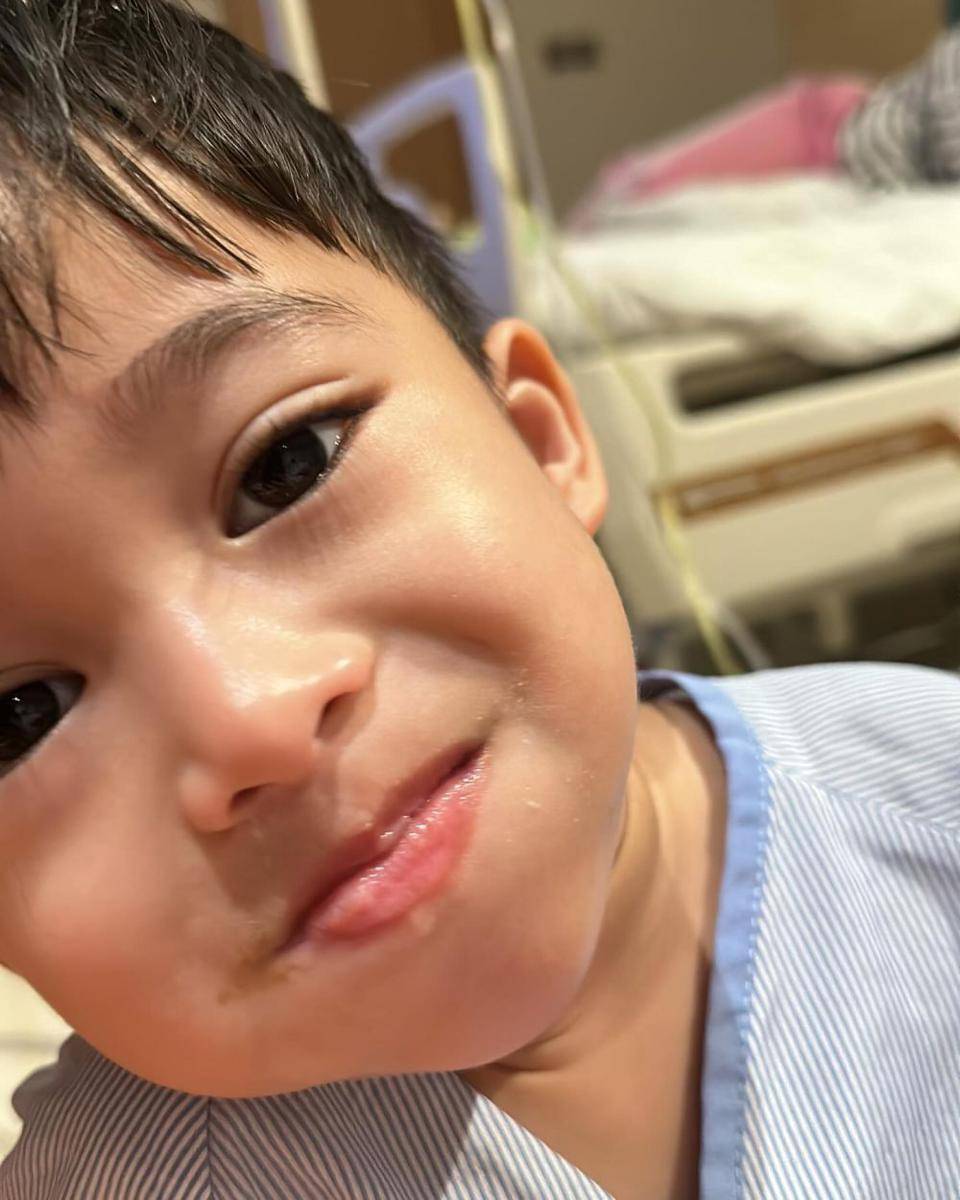 anak Nathalie Holscher dirawat di RS (Instagram.com/nathalieholscher)