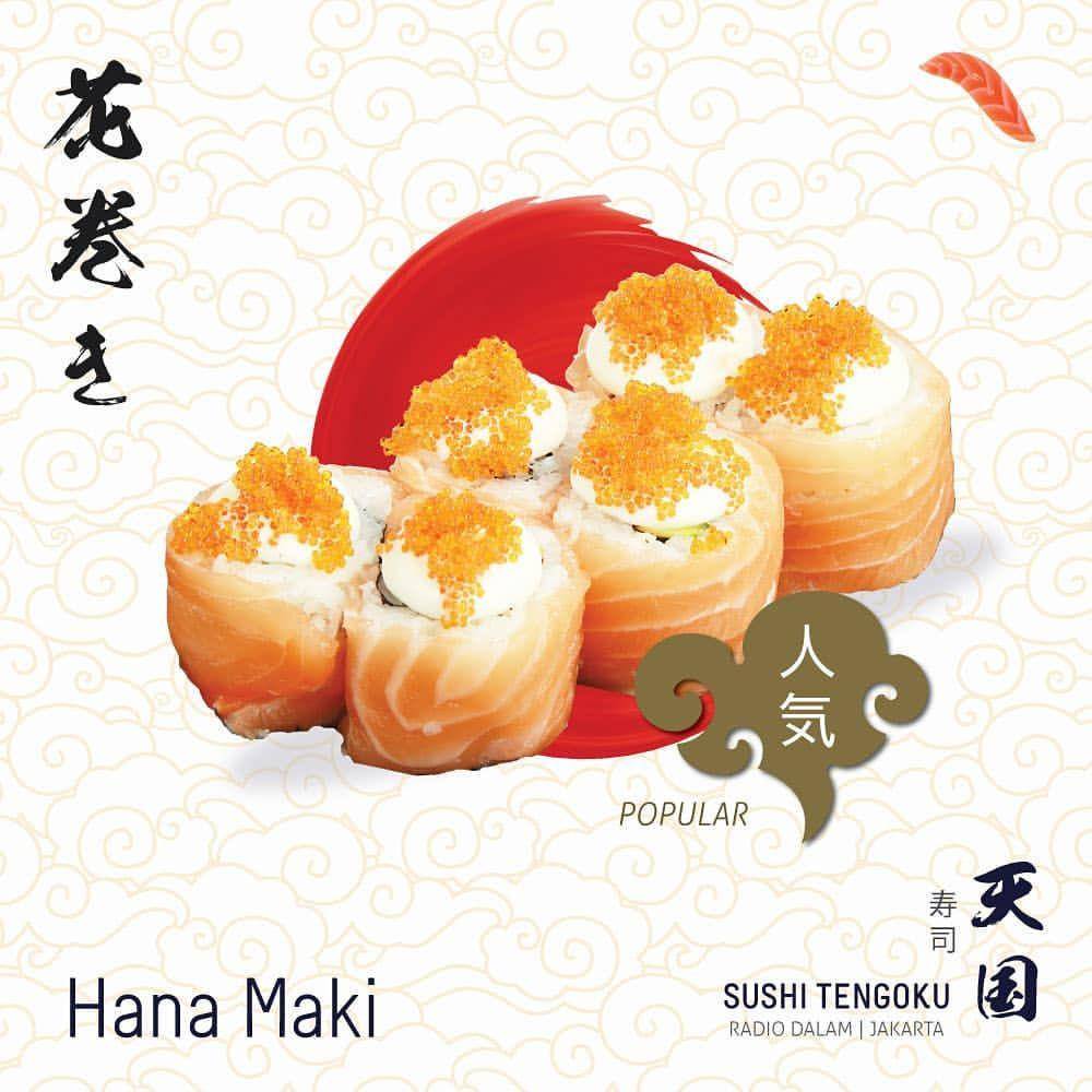 Potret menu di Sushi Tengoku (Instagram.com/takeaway.sushi)