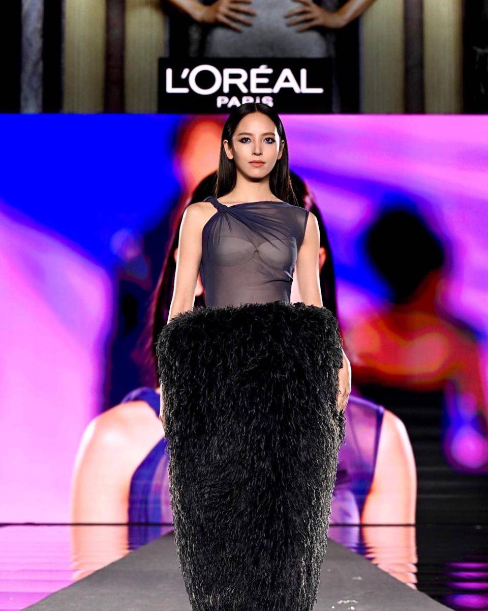 potret Nychaa Nuttanicha di L'Oréal Paris PFW 2024 (instagram.com/nychaa)