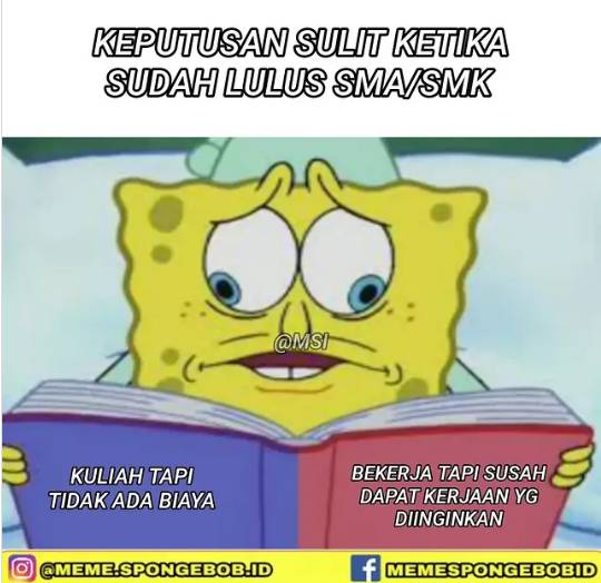 Meme dilema (instagram.com/meme.spongebob.id)