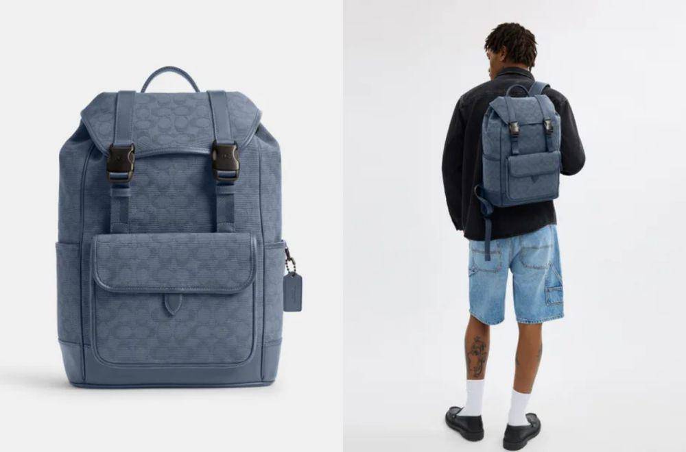 Pilihan tas Coach pria - Coach League Flap Backpack (dok. Coach)