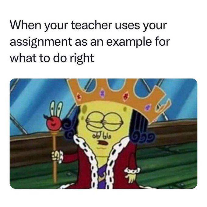 meme momen merasa keren (x.com/spongebobreddit)
