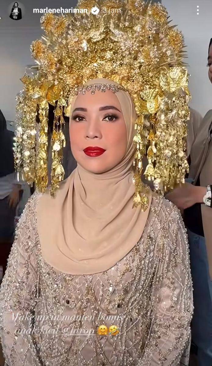 Pemotretan keluarga Fitrop (Instagram.com/marlenehariman)