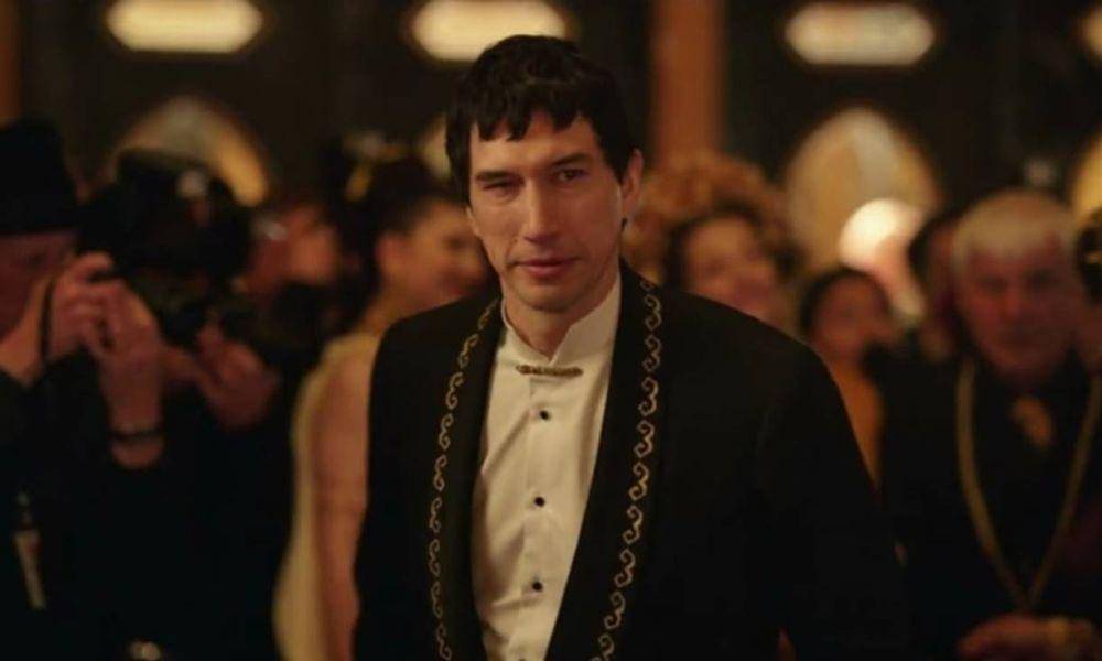 Adam Driver di Megalopolis (dok. Lionsgate Films)