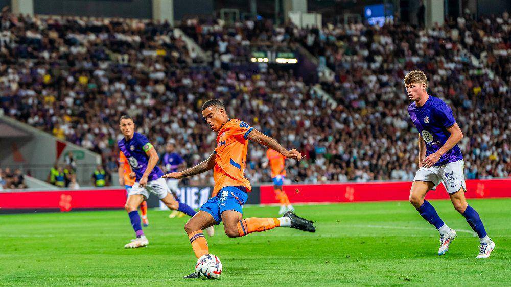 Marseille melawan Toulouse di Ligue 1 2024/2025. (om.fr)