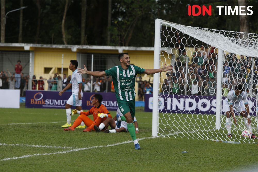 Cabral Cetak Dua Gol, PSMS Tumbangkan Persikabo 4-1