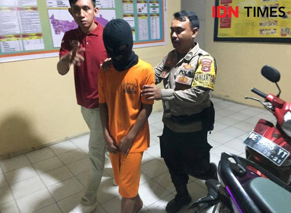 Ungkap kasus kekerasan seksual sodomi terhadap korban bocah 8 tahun di Bandar Lampung. (IDN Times/Tama Yudha Wiguna)?