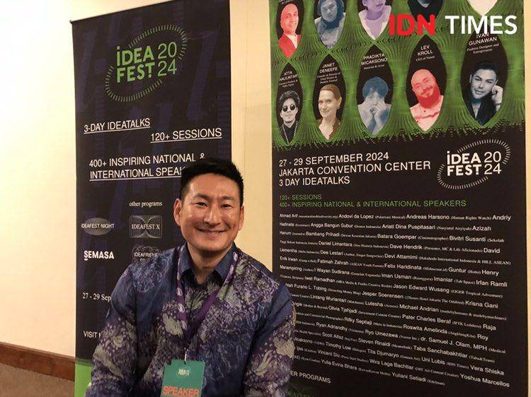 Potret Jeremy Lee, POP MART Southeast Asia Go-to-market Director, di IdeaFest 2024. 27 September 2024. (IDN Times/Hani Safanja)