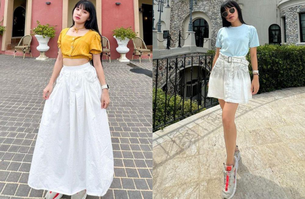 9 Gaya OOTD Liburan Santai ala Cindy Gulla, Simple tapi Modis!