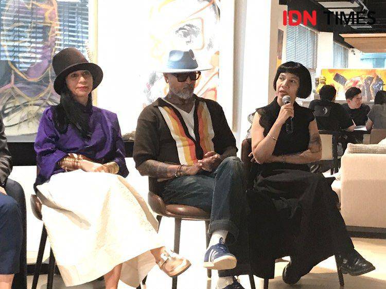 (Dari kiri ke kanan) Shawnee Puti, Ade Habibie,  Renjani Damais-Arifin. 26 September 2024. (IDN Times/Hani Safanja)