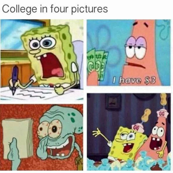 meme SpongeBob tentang keresahan mahasiswa (reddit.com/joesoldlegs)