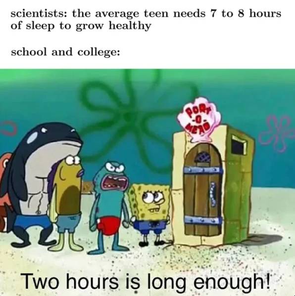 meme SpongeBob tentang keresahan mahasiswa (reddit.com/Brent_Fox)