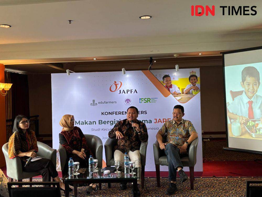 Konferensi Pers Studi Makan Siang Bergizi (IDN Times/Rifki Wuda)
