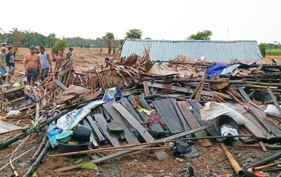(Puluhan Rumah Warga di 3 Desa Ogan Ilir Rusak Dihantam Puting Beliung) IDN Times/istimewa