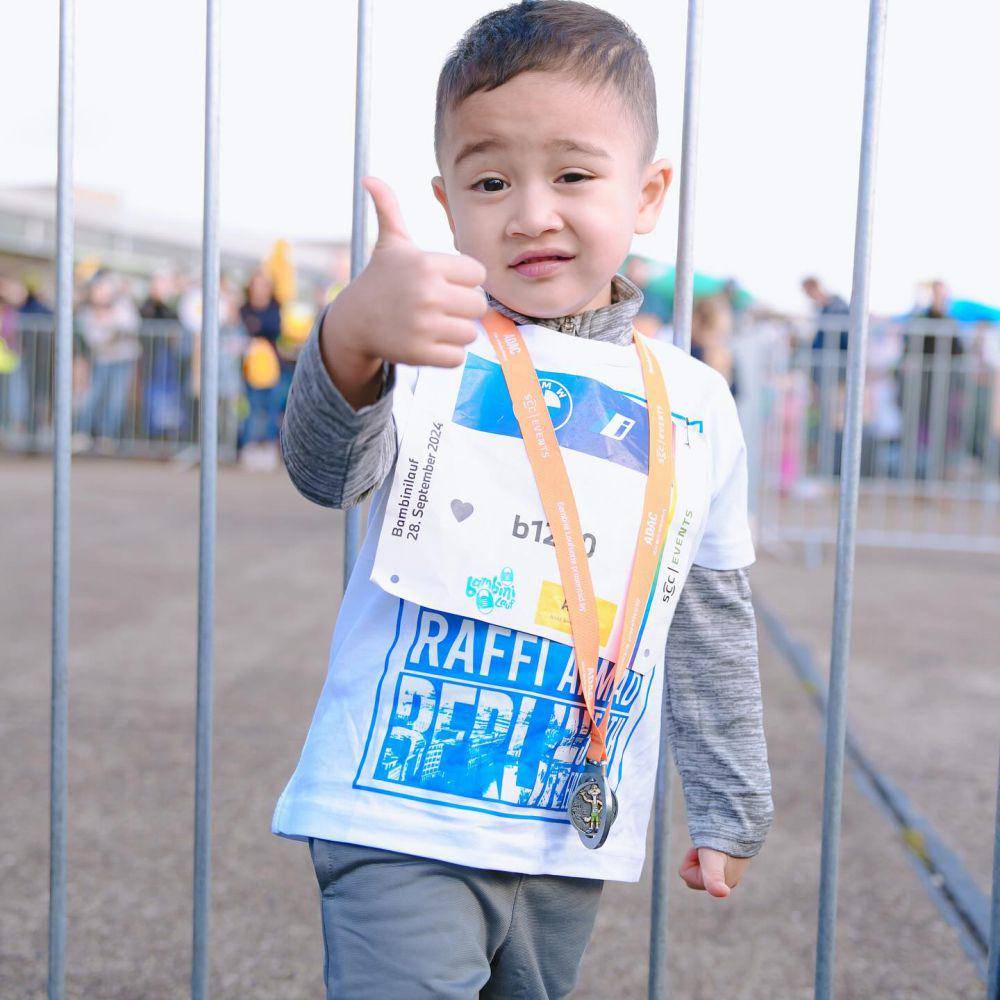 Rafathar Rayyanza ikut Berlin Marathon (Instagram.com/raffinagita1717)