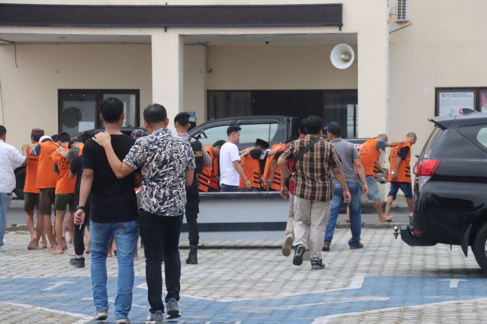 Ungkap kasus peredaran narkoba Rp75 miliar oleh Polres Lampung Selatan. (Dok. Polres Lampung Selatan).