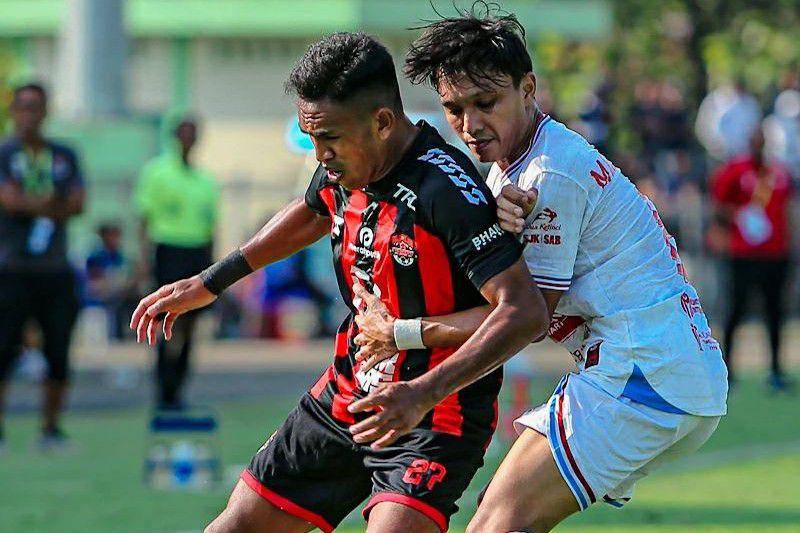 Persekat Tegal dalam laga melawan Persipa Pati pada pekan kedua Grup 2 Liga 2 Indonesia 2024/2025. (instagram.com/persekat.tegal)