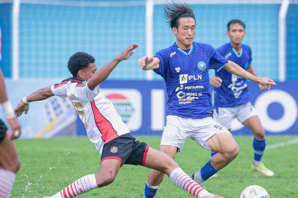 Persiku Kudus dalam laga melawan Persekat Tegal pada pekan keempat Grup 2 Liga 2 Indonesia 2024/2025. (instagram.com/persiku_kudus)