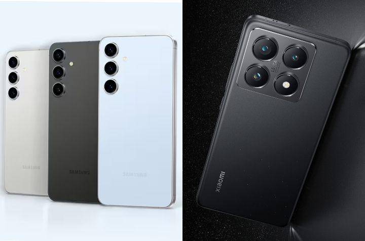 Samsung Galaxy S24 FE dan Xiaomi 14T Pro (samsung.com | mi.com)
