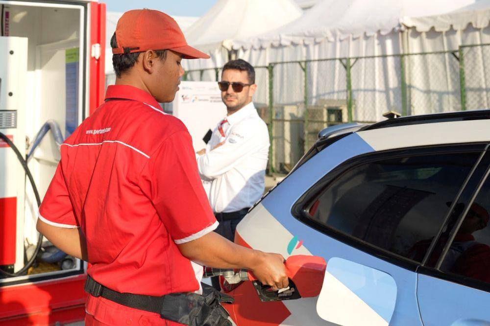 SPBU Modular Pertamax Turbo dan Pertamina Dex di MotoGP Mandalika (dok. Pertamina Patra Niaga)