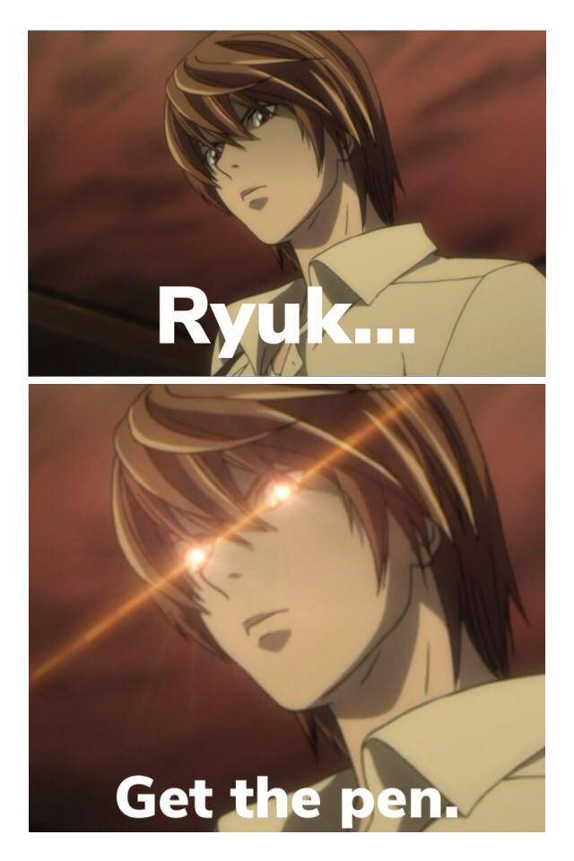 potret meme Death Note (reddit.com/user/Brax-Tax)