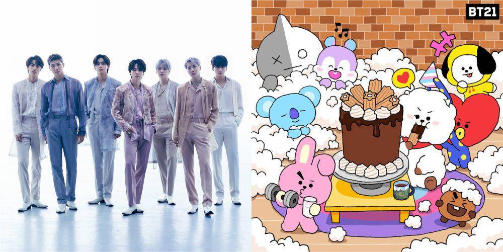 potret BTS dan karakter BT21 (instagram.com/bts.bighitofficial | instagram.com/bt21_official)