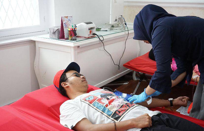 Kegiatan donor darah di MS GLOW Aesthetic Clinic Medan (Dok. Istimewa)